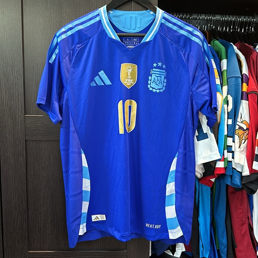 Lionel Messi Argentina National Team adidas 2024 Away Authentic Player Jersey